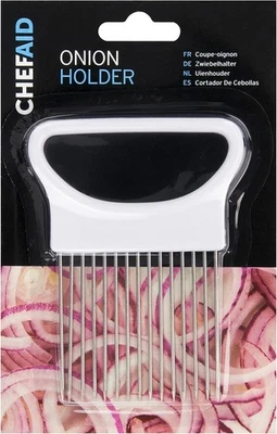 Soporte para cebollas Chef Aid, herramienta para sostener cebollas para ayudar a cortar y cortar en cubitos las opiniones Foto 1 de 4