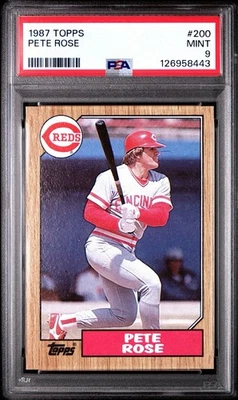 Topps Pete Rose #200 1987 PSA 9 como nuevo Cincinnati Reds  Foto 1 de 3