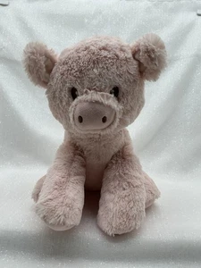 KellyToy Kelly Baby Pig Plush Soft Stuffed Sitting 11" with Rattle Toy Unisex - Picture 1 of 13