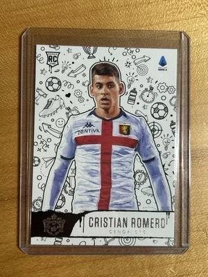 2019-20 Panini Chronicles Serie A Cristian Romero RC Level 3 Pitch Kings Rookie - Image 1 of 4