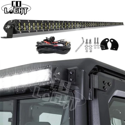 For 2016-2025 Can Am Defender HD5/HD8/HD10 Rear 52" LED Light Bar Brackets Kit - Image 1 of 4