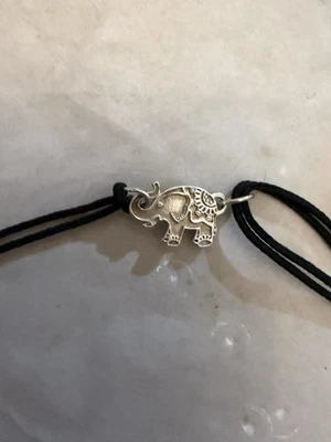 Alex And Ani pulseira de prata esterlina 925 elefante fios ajustáveis parentes - Imagem 1 de 4