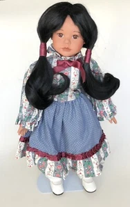 Vintage 1993 DOLLS Constance Porcelain Collectible Doll w/ Stand In Box - Picture 1 of 6