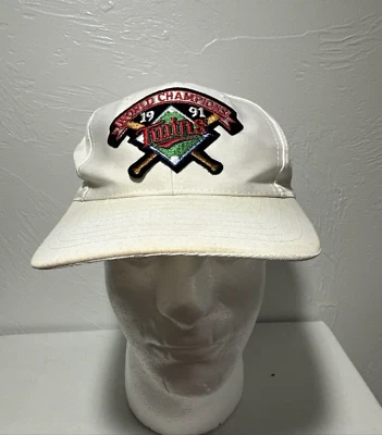 Minnesota Twins Vintage 1991 World Series Champions Hat SnapBack MLB Baseball - Image 1 of 4