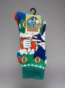 NEU Sonic The Hedgehog & Tails Weihnachten Motiv Socken 2er-Pack Schuhgröße 8-12 - Bild 1 von 5