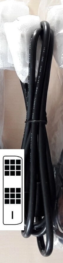 Câble vidéo DVI mâle-mâle 1,80m ** NEUF ** PC écran DVI-D - Bild 1 von 1