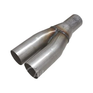Y Rohr Edelstahl 76mm auf 63,5mm Auspuffrohr Adapter Y Pipe 2,5 zoll V2A - Afbeelding 1 van 1
