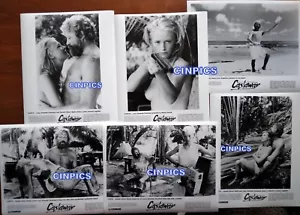 "CASTAWAY" 6 ORIGINAL 8X10S-AMANDA DONOHOE,OLIVER REED-BEEFCAKE-CHEESECAKE-1987 - Picture 1 of 6