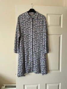 Paul & Joe Sister Women's Gray Floral Midi Dress 3/4 Sleeves with Buttons,UK 10 - Picture 1 of 5