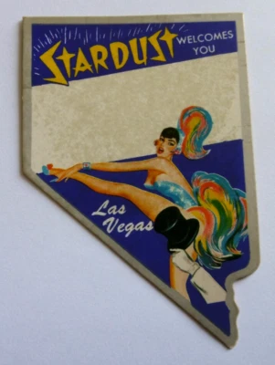 Werbe-Aufkleber Stardust Las Vegas Welcomes You Hotel Casino am Strip USA 80er - Bild 1 von 2