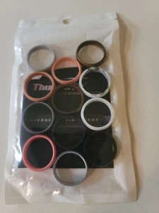 ThunderFit womens silicone rings 12 Pack.  size 11. Triangle Diamond Pattern - Picture 1 of 2