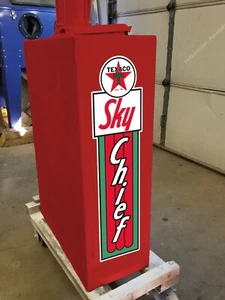 10" X 2.6" Texaco Sky Chief Gas Oil Vinyl Decal Lubester Sides Oil Pump Lubster - Picture 1 of 1