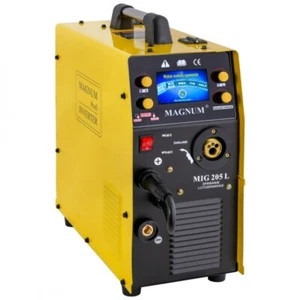 MIG 205L Inverter Welding Machine MIG-MAG-MMA-FCAW-IGBT-Soldering-TIG Lift-FLUX LCD - Picture 1 of 8
