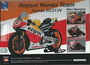 NEW RAY 1:12 MOTO DIE CAST REPSOL HONDA RC213V 2014 MARC MARQUEZ ART 57663 - Foto 1 di 2