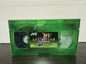 BLANK VHS TAPE Lime Green  Clear Plastic JVC J'Collection EHG T-120 Raw - Picture 1 of 2