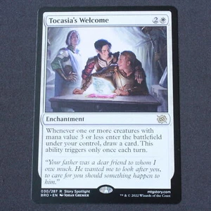 Tocasia's Welcome 30 Magic The Brothers' War (BRO) Raro Casi Nuevo - Imagen 1 de 2