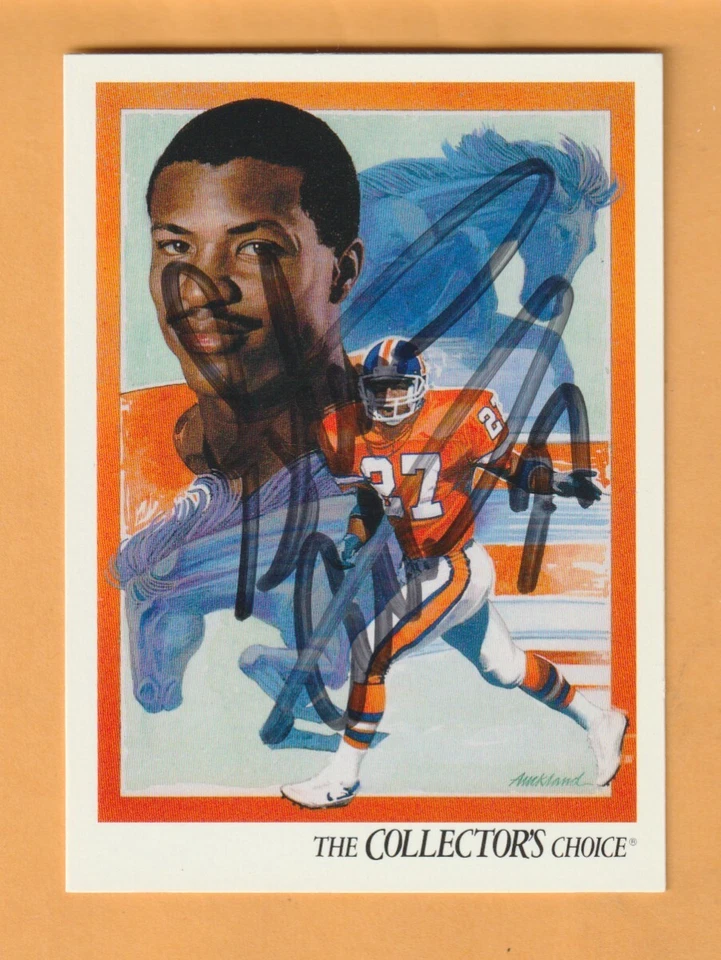 Steve Atwater Denver Broncos AUTO Signed 1992 Upper Deck #76 Arkansas Razorbacks - Image 1 of 2