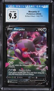 2022 ESPADA Y ESCUDO POKEMON ESTRELLAS BRILLANTES MORPEKO V #95 CGC 9.5 GEMA COMO NUEVA - Imagen 1 de 2