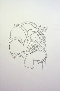 Beauty and the Beast BEAST Attitudes Claudio Vieira de Oliveira Pencil Layout Ar - Picture 1 of 2