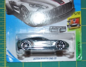 2018 Hot Wheels HW Exotics 5/10 Aston Martin One-77 - Walmart Exclusive Zamac - Picture 1 of 3