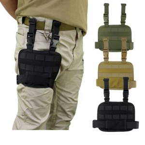 MOLLE Tactical Drop Leg Platform Multifunction Thigh Rig Panel Adjustable Belt - Picture 1 of 15