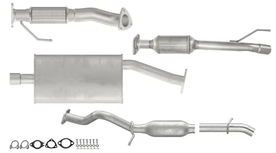 Fits: 2005 2006 2007 2008 Ford Escape 2.3L Cat, Flex Pipe, Resonator and Mufler - Image 1 of 2