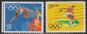 USA 1991 SC# 2553, 2554 - Summer Olympics - Barcelona 1992 - Used Lot # 482 - Picture 1 of 2