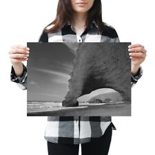 A3 - Red Arches Legzira Beach Morocco Poster 42X29.7cm280gsm(bw) #37124