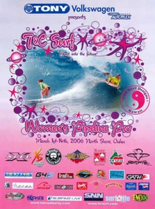 Official Mint Condition 2006 Women Pipeline Pro Hawaii Surfing Contest Poster - Picture 1 of 1