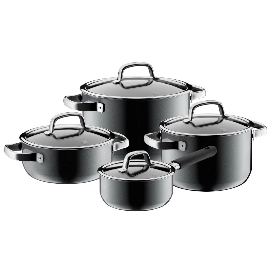 WMF Saucepan Set 4 Piece FUSIONTEC Mineral Platinum - Made in Germany - Image 1 of 1