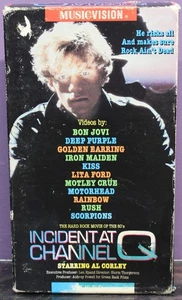 Incident At Channel Q VHS Tape Vtg 1984 Musicvision Motley Crue Iron Maiden KISS - Picture 1 of 7