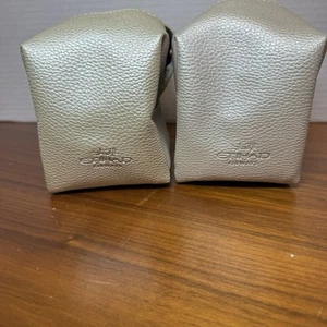 2X GIORGIO ARMANI cubic pouch Metalic Gold designed exclusively Etihad airways - Picture 1 of 5