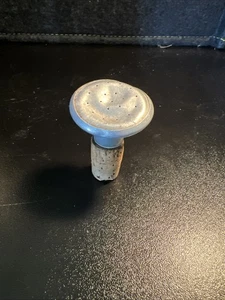 Vintage Laundry Bottle Sprinkler Ironing Bottle Stopper Aluminum Top Cork - Picture 1 of 4