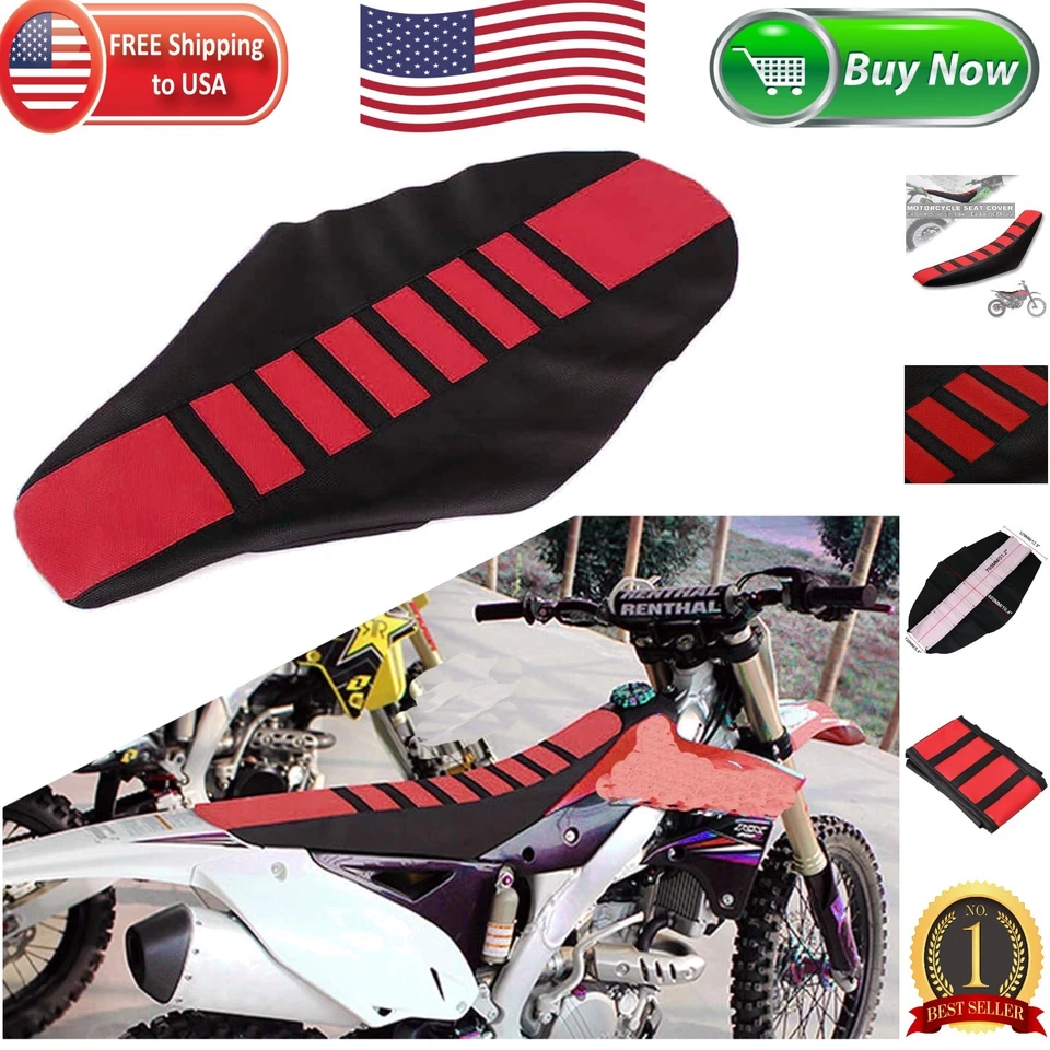 Universal Gripper Soft Rubber Motorcycle Seat Cover - Fits CR85 CR125 CR250 Foto 1 de 4