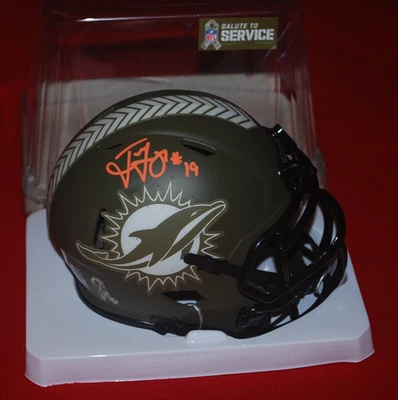 TED GINN JR 迈阿密海豚队签名 STS 迷你头盔 贝克特 正品证书 1W548301 — 第 1/3 张图片