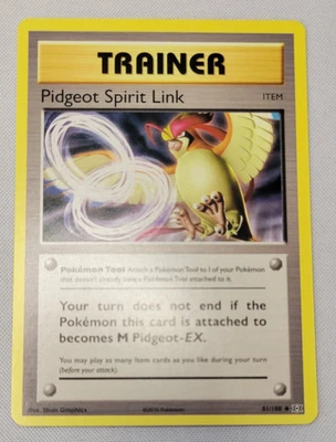 Pidgeot Spirit Link 81/108 Pokemon XY Evolutions Regular LP - Image 1 of 4