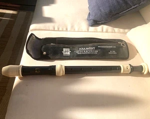 HARMONY ALTO BLOCKFLÖTE H-301 BAROCK GRIFFWEISE-VINTAGE-REISSVERSCHLUSS,SCHNAPPKOFFER-SCHÖN - Bild 1 von 3