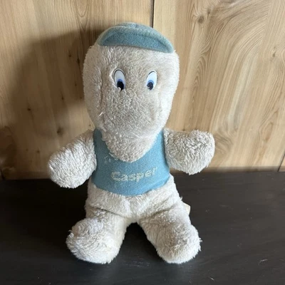 Casper The Friendly Ghost Plush Vtg 70s Knickerbocker Wind Up Working Music READ - Image 1 of 4