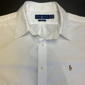 Ralph Lauren White Button Up Dress Shirt 17 32/33 - Picture 1 of 7
