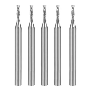 5pcs 1/8" Shank 1.5mm x 6mm Carbide Flat Nose End Mill Cutter CNC Router Bits - Picture 1 of 4