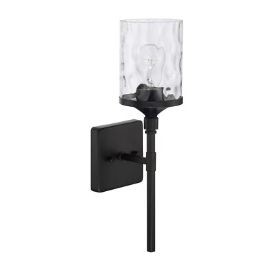 Capital Lighting 628811-451 Colton Single Light Bathroom Sconce , Matte Black - Image 1 of 3