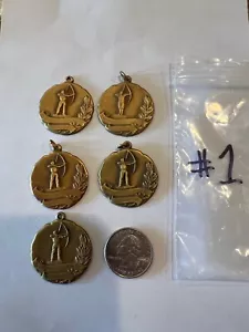 Vintage Archery Award , Medallion , Medal , Pin , Broche #1 Each - Picture 1 of 1