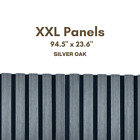 Luxury wood Slat MDF Acoustic wall Panel (Silver Oak) XXL size ~ 8 ft x 2 ft