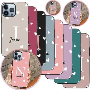 Funda de teléfono con nombre personalizado con funda suave corazón para iPhone 16e 15 Pro Max 14 13 17 - Imagen 1 de 48