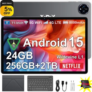 2025 PAD Tablet Android 15 24GB RAM+256GB 80000mAh 11 Zoll 13MP+8MP 5GWIFI USB-C - Bild 1 von 35