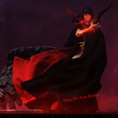 Capa capa com fio personalizada 1/12 para boneco de ação Vampire Queen 6"" (sem figura) - Imagem 1 de 4