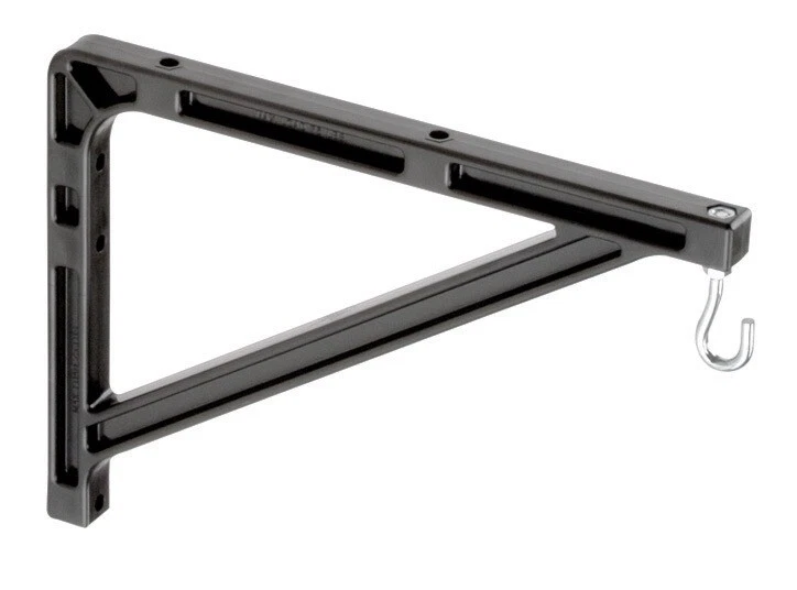 DA-LITE 98036 - #11 WALL HANGING BRACKETS - PAIR - BLACK - AUTHORIZED DEALER - Image 1 of 1