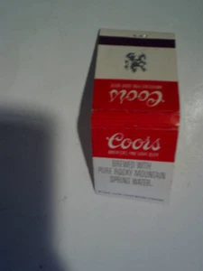 COORS BEER MATCHBOOK Unused Vintage,america's fine light beer,golden colorado - Picture 1 of 3