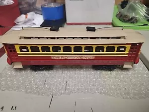 *UNTESTED* David O King O Gauge Third Avenue Transit Rail Trolley #203 3 Rail - Picture 1 of 8