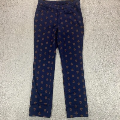 Pantalones de mezclilla Charter Club para mujer Lexington rectos talla 8 azul marino escudo Foto 1 de 4